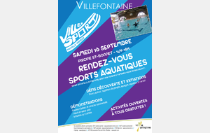 Vill'en sport : Journée thématique sport aquatique septembre 2017