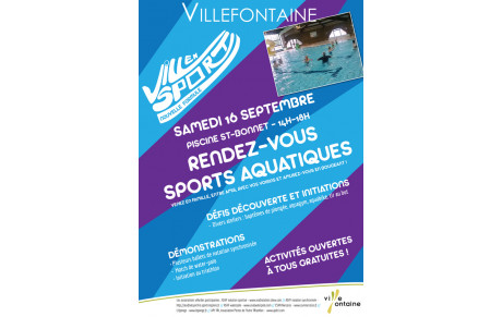 Vill'en sport : journée aquatique